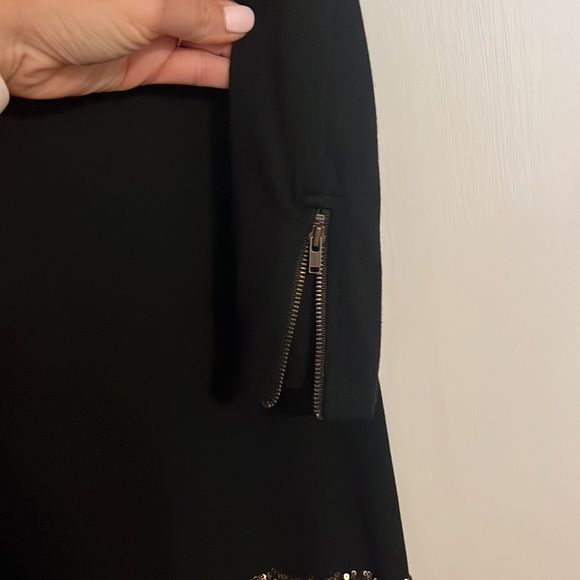 Ella Moss Ponte Sequin Hem Shift Dress size Medium - Picture 3 of 6